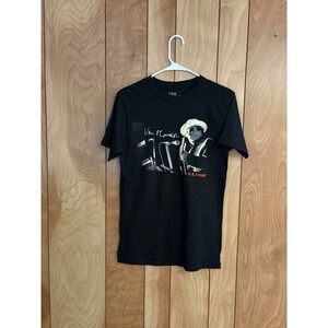 Van Morrison 2023 US Tour T-Shirt Black Graphic Concert Tee Small Music Merch